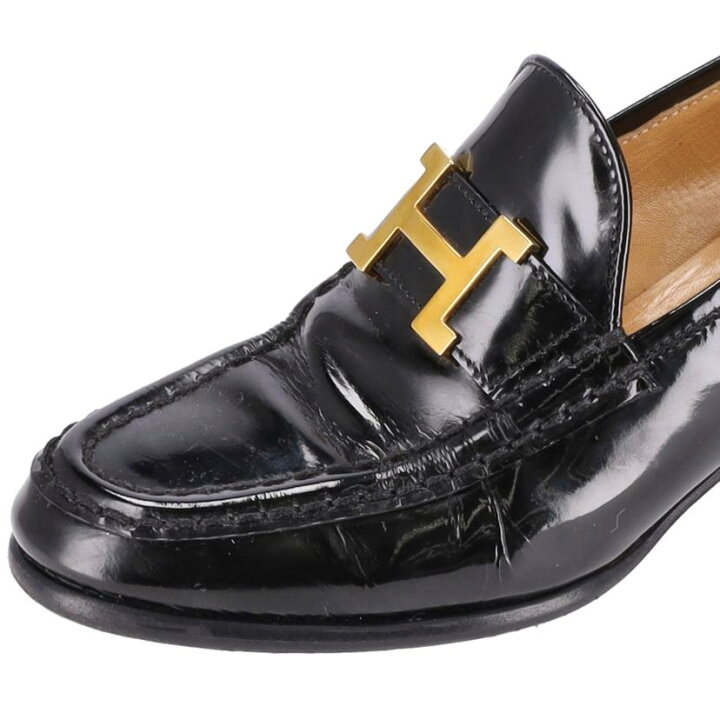 楽天市場】HERMES エルメス/コンスタンス/パテントレザーローファー 
