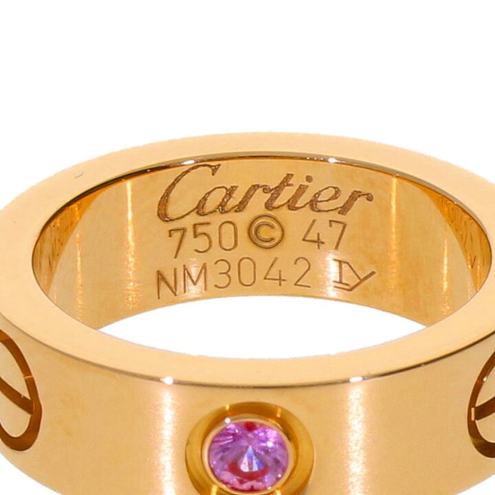 楽天市場】Cartier カルティエ/K18PG/ピンクサファイア/ピンクゴールド  
