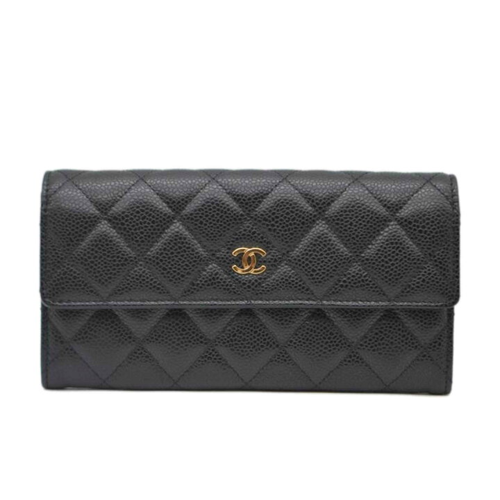 楽天市場】CHANEL シャネル/マトラッセキャビアスキンレザー長財布  