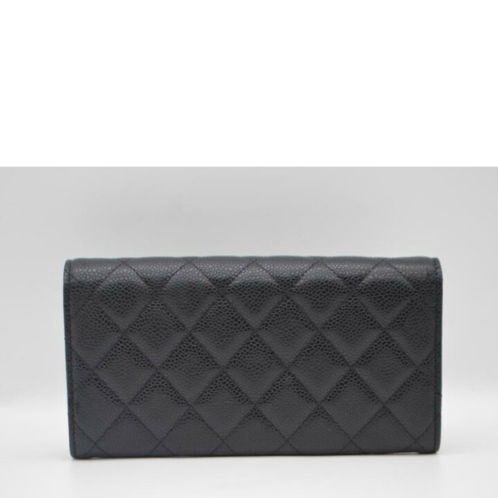 楽天市場】CHANEL シャネル/マトラッセキャビアスキンレザー長財布  