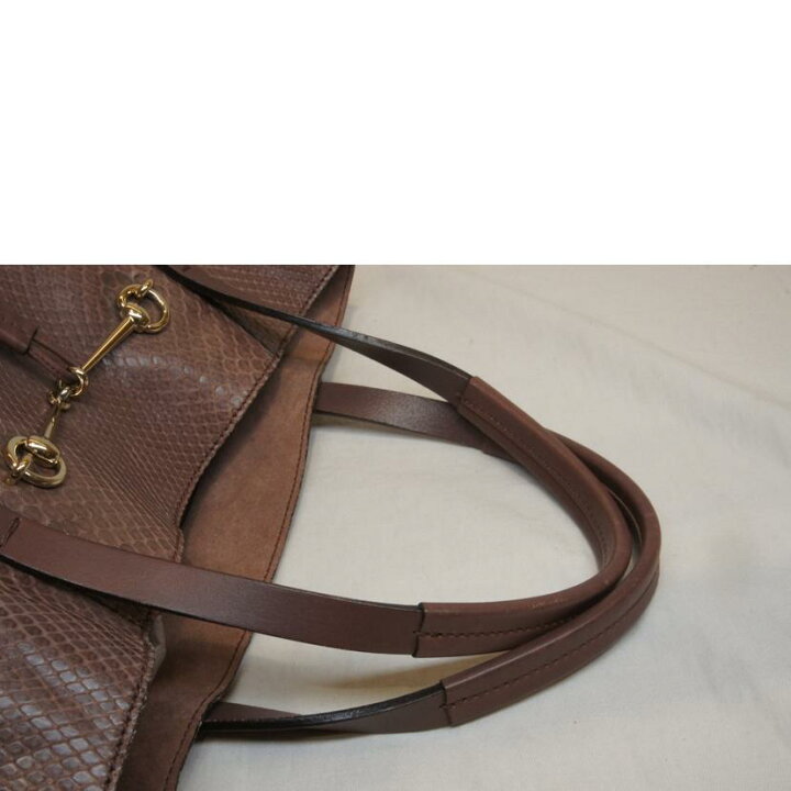 楽天市場】GUCCI グッチ/パイソンホースビットトートバッグ/タッセル 