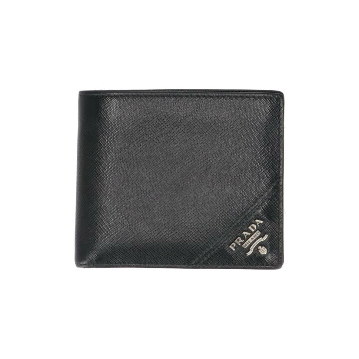 楽天市場】PRADA プラダ/サフィアーノ二つ折り財布/ブラック/2M0738/AB  