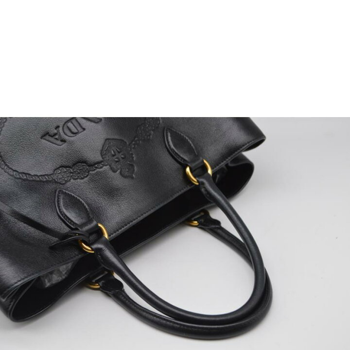 楽天市場】PRADA プラダ/シティグレースカーフ2wayレザーハンド/ネロ 