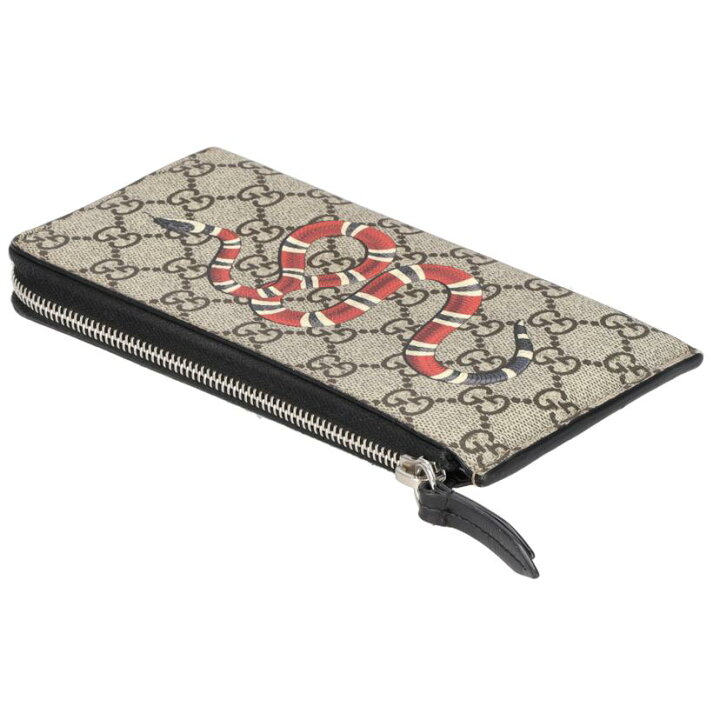 楽天市場】GUCCI グッチ/GGスプリームスネークプリントL字ファスナー長  