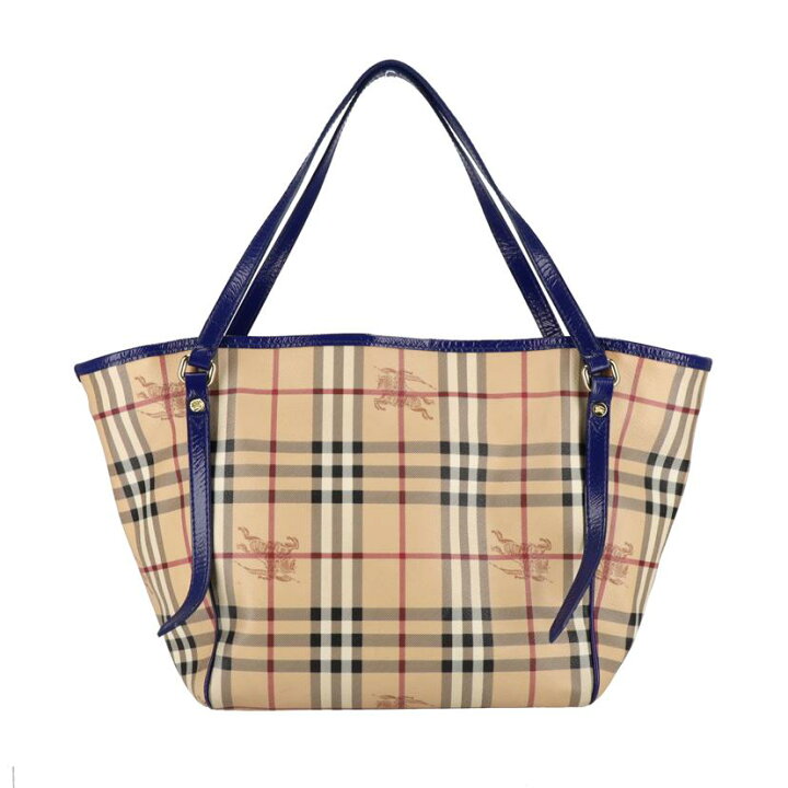 楽天市場】BURBERRY バーバリー/ノバチェックPVCトートバッグ/Aランク 