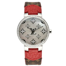 LOUIS VUITTON ルイ・ヴィトン/タンブールスリム・ベゼル&ロゴダイヤ/クオーツ/QA110/AB5***/Aランク/75【中古】