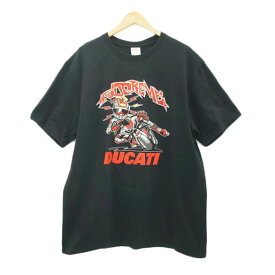 Supreme シュプリーム/DUCATI黒Tシャツ/ABランク/78【中古】