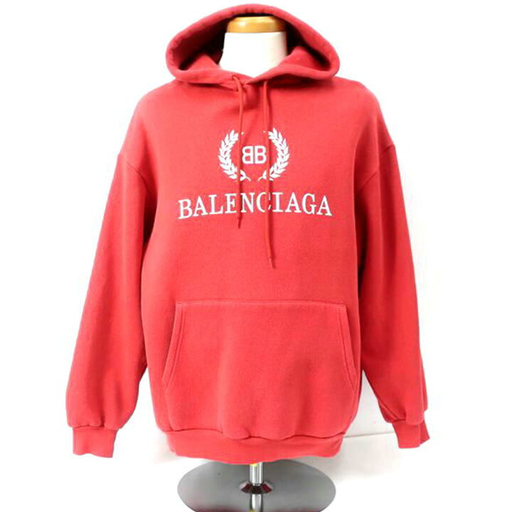 楽天市場】BALENCIAGA バレンシアガ/ロゴフーディ パーカー Sサイズ  