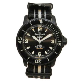 BLANCPAIN×SWATCH ブランパン×スウォッチ/OCEAN OF STORMS バイオセラミックスクーバ/オートマ/Aランク/92【中古】