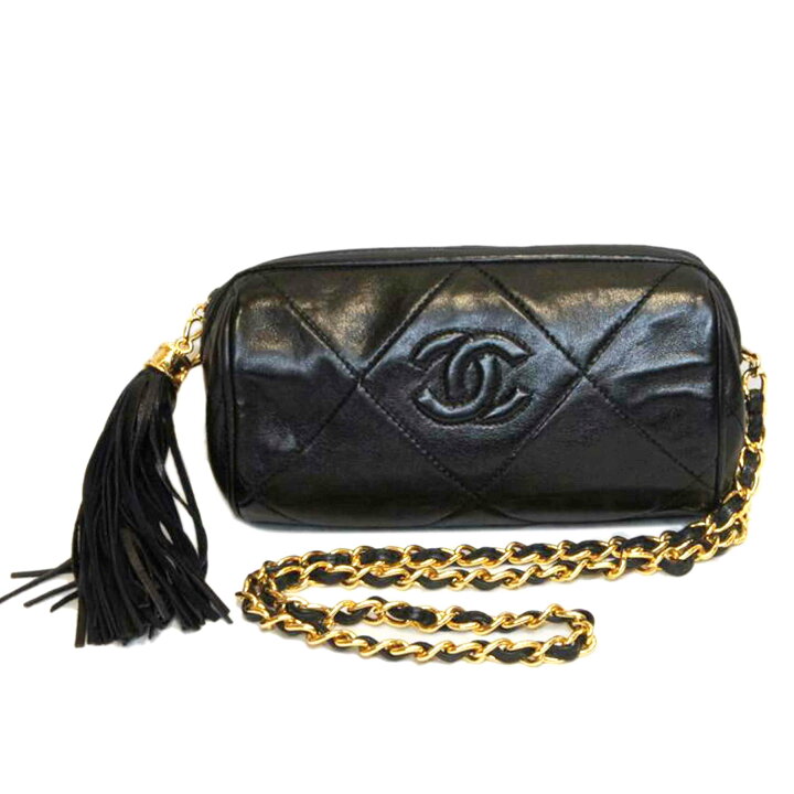 楽天市場】CHANEL シャネル/マトラッセラムスキンココマークフリンジ  