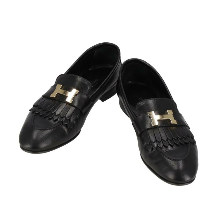楽天市場】HERMES/25 エルメス/モカシンロワイヤル/ブラックGD＃36 1/2 