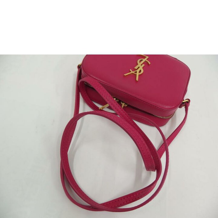 楽天市場】YSL サンローラン/ロゴレザーミニショルダー/ピンク/AB 