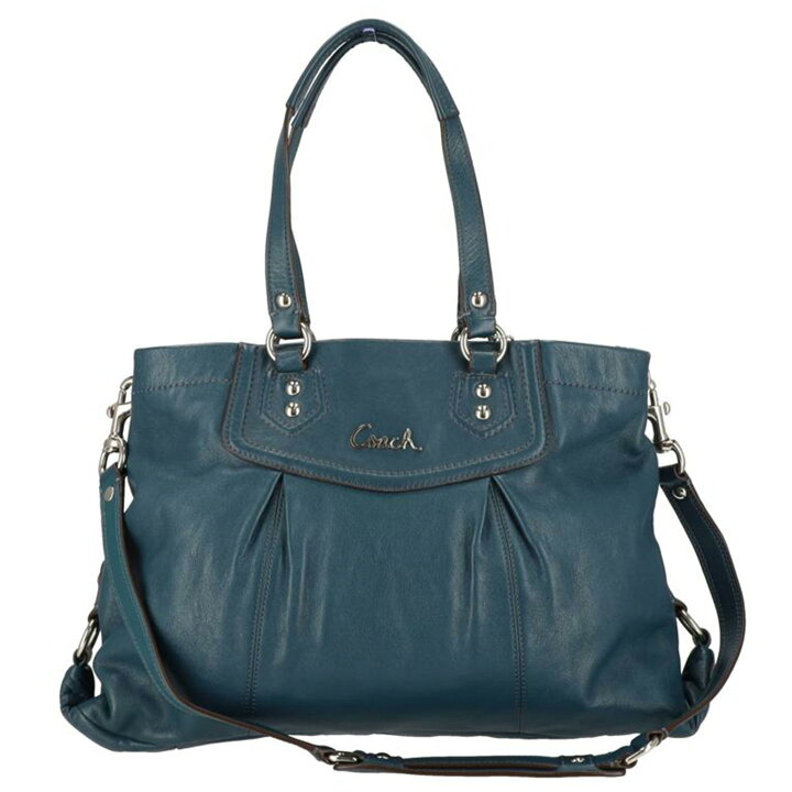 楽天市場】COACH コーチ/レザー2WAYショルダーバッグ/モスグリーン 