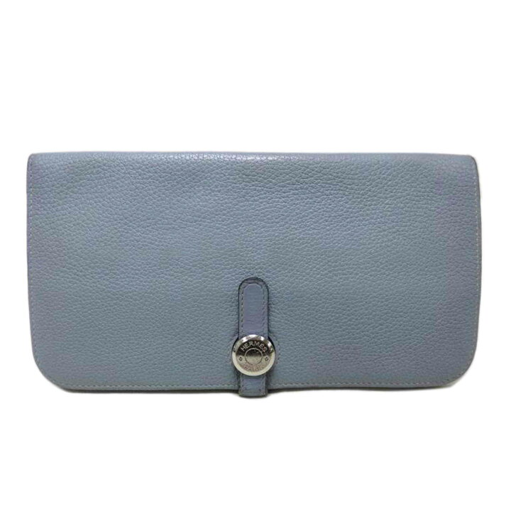 楽天市場】HERMES エルメス/ドゴンGM/シルバー金具/水色系/□P刻*/B  