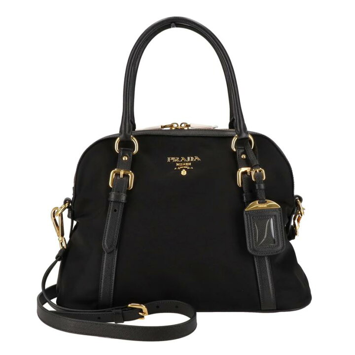 楽天市場】PRADA プラダ/テスートナイロン×レザー2wayハンド/ブラック  