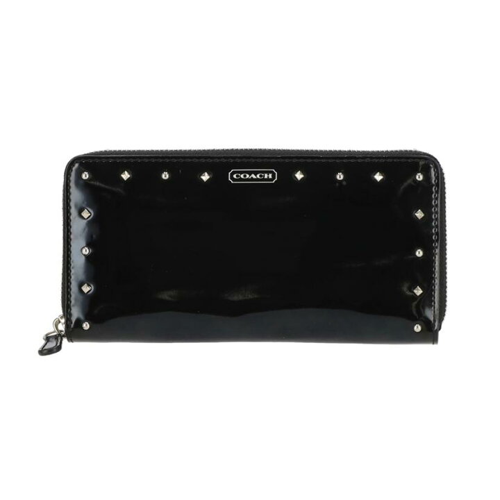 楽天市場】COACH コーチ/エナメルレザー/ラウンドファスナー長財布 