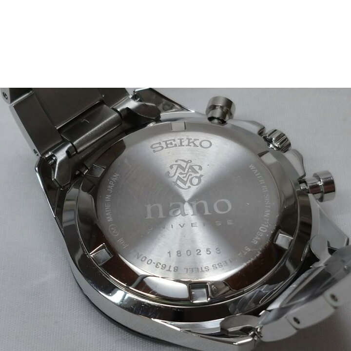 楽天市場】SEIKO セイコー/クロノグラフ ナノユニバースコラボ/8T63  