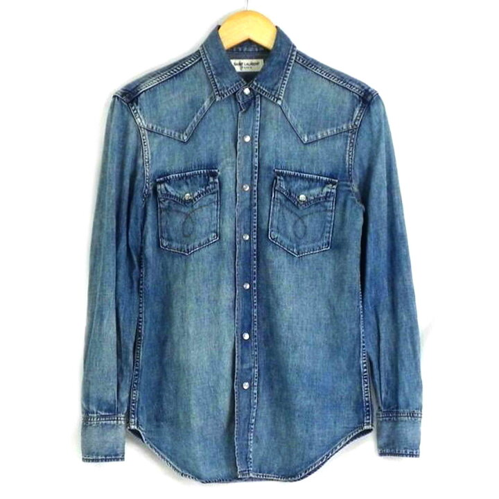 楽天市場】SAINT LAURENT イヴ・サンローラン/デニムシャツ/393699/AB  