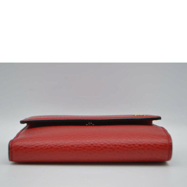 楽天市場】GUCCI グッチ/インターロッキングGレザー財布/ルージュ  