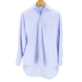 VETEMENTS ヴェトモン/コットンストライプ長袖シャツ/WSS196051/ABランク/18【中古】