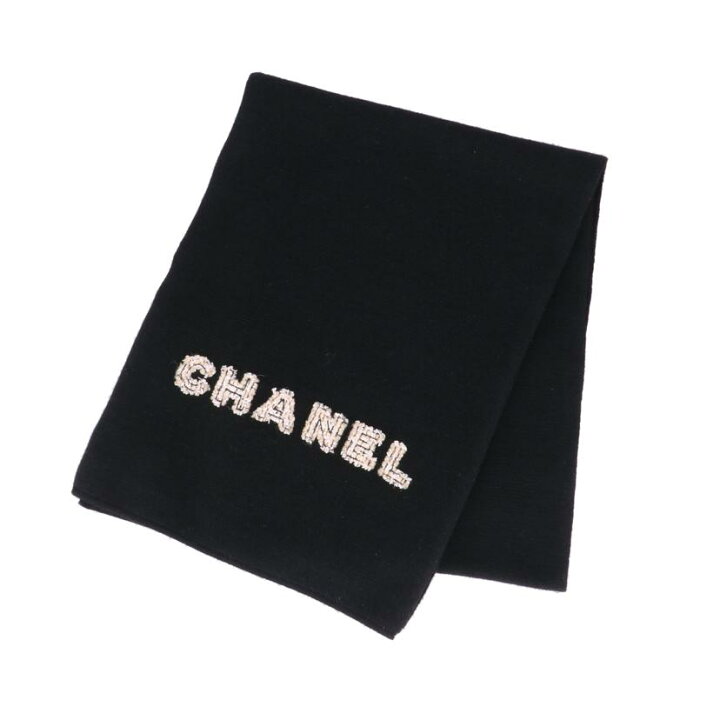 楽天市場】CHANEL シャネル/カシミアロゴマフラー/Aランク/91【中古  