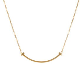 TIFFANY ティファニー/750Tスマイルネックレス/スモール/45cm/Aランク/69【中古】