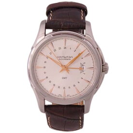 HAMILTON ハミルトン/ジャズマスタートラベラーGMT/レザー/自動巻き/H325850/Bランク/76【中古】