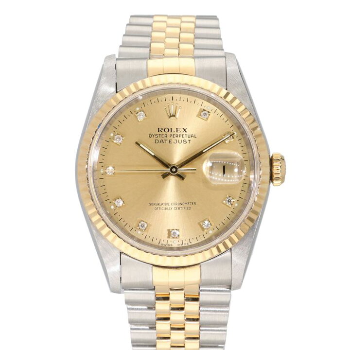 楽天市場】ROLEX ロレックス/DATE JUST 10P ダイヤ/16233G/S96****/AB 