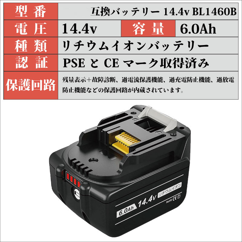 楽天市場】【ポイント還元SALE 15・16日】 マキタ バッテリー 14.4v