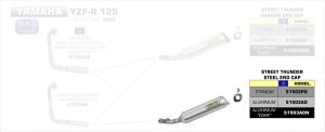 ARROW / A[ YAMAHA YZF-R 125 '08/14 A~jE E}[N T_[TCT[ A[ R | 51503AO
