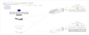 ARROW / A[ YAMAHA X-MAX 250 E}[N EURO 4 RN^[ | 53065KZ