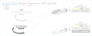 ARROW / A[ VESPA PRIMAVERA I-GET 125 '17 XeXRN^[ | 53067MI