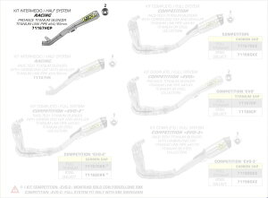 ARROW / A[ KAWASAKI ZX-10RR `^ NpCv + PRO RACING TCT[ DIA.65 IWiR | 71167HCP