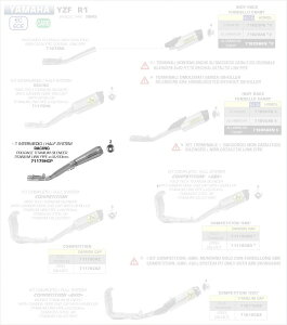ARROW / A[ YAMAHA YZF R1 '17 `^ PRO RACE TCT[ + 2:1 NpCv FOR ORIGINAL RN^ | 71179HCP