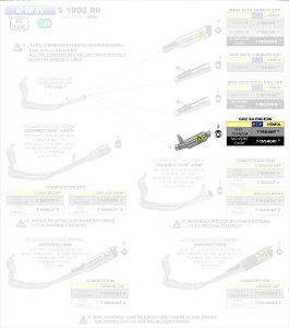 ARROW / A[ BMW S1000Rr 2019- Gp2 `^ GL][Xg (E}[N) EFfbhNpCv I | 71554GP