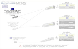 ARROW / A[ YAMAHA XJR 1300 E}[N EURO 4 NpCv | 71643KZ