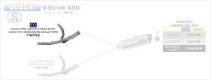 ARROW / A[ SUZUKI V-STROM 650 '17 XeX SECONDARY RN^[ L^CU[t | 71677KZ