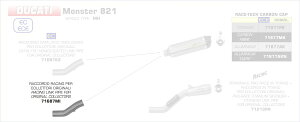 ARROW / A[ DUCATI MOSTER 821 '18 XeX NpCv FOR RACE-TECH TCT[ + IWi | 71687MI