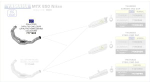 ARROW / A[ YAMAHA NIKEN 850 '18/19 E}[N XeXRN^[ L^CU[t | 71716KZ