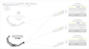 ARROW / A[ YAMAHA NIKEN 850 '18/19 XeXRN^[ | 71716MI