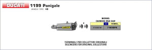 ARROW / A[ DUCATI PANIGALE 899/1199/199S-R e}[N `^ RH+LH WORKS TCT[ J[{Gh | 71836PK