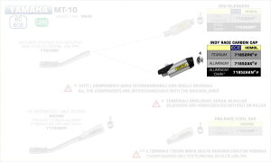 ARROW / A[ YAMAHA MT-10 '16 e}[N INDI-RACE A~TCT[ J[{GhLbvt I | 71852AK