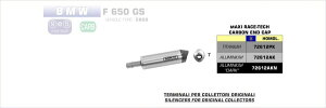 ARROW / A[ BMW F 650 GS/F 800 GS '08-10 A~jE E}[N TCT[ J[{Gh | 72612AK