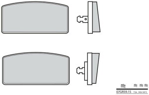 BREMBO / �u�����{ �u���[�L�p�b�h 07GR5915 �I�[�K�j�b�N | 07GR5915