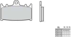 BREMBO / �u�����{ �u���[�L�p�b�h 07KA13LA �V���^�[�h�E���^�� | 07KA13LA
