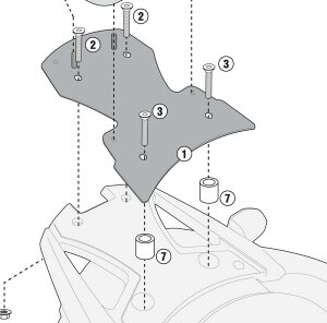 ���m���b�N�p�X�y�V�t�B�b�N���b�N for DL 650 V-Strom L2 (11-12) | SR3101M