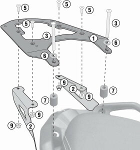 GIVI / Wr gbvP[XLA for Monokey and Monolock Case | SR5121