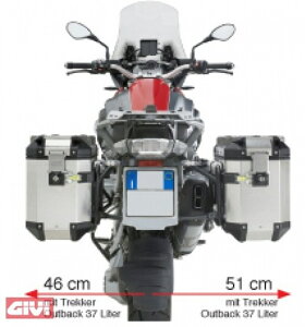 Givi / �W�r �T�C�h���b�N�X�e�B�[���p�C�v Trekker Outback(�g���b�J�[�A�E�g�o�b�N) | PL5108CAM