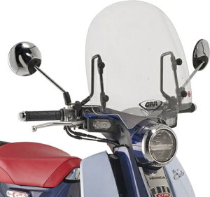 Givi / �W�r �E�C���h�X�N���[�� Honda Super Cub �i�X�[�p�[�J�u�j C125- �N���A �X�N���[�� �T�C�Y�F HxW 43x46cm | 1168A