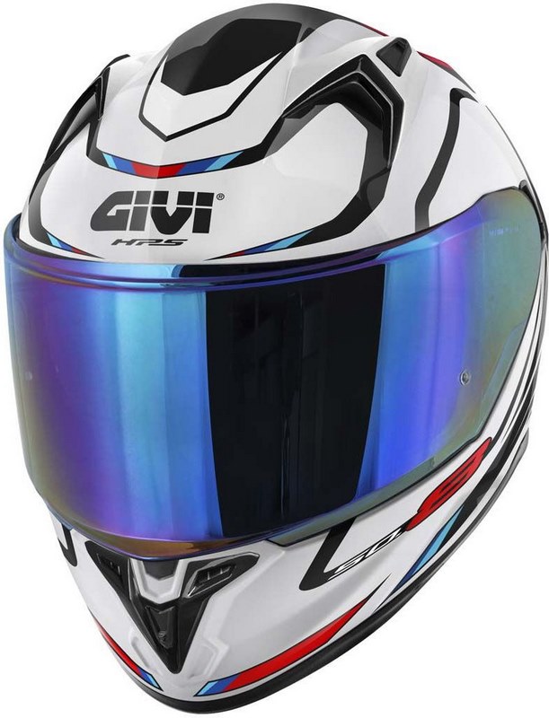 GIVI   ジビ Full face helmet 50.8 MACH1 White Black Red- Size 58 M H508FMHWR58
